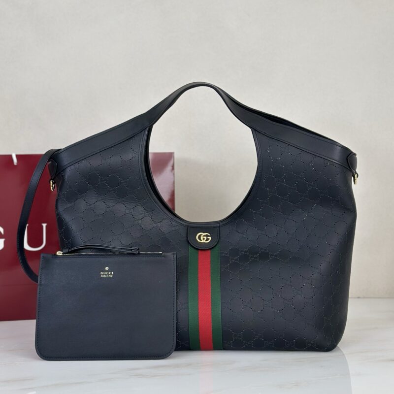 Gucci 款号853971 克皮穿孔手提包