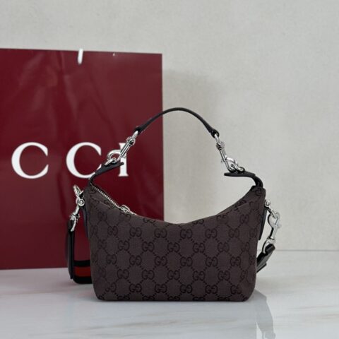 Gucci 款号871595 深棕帆布