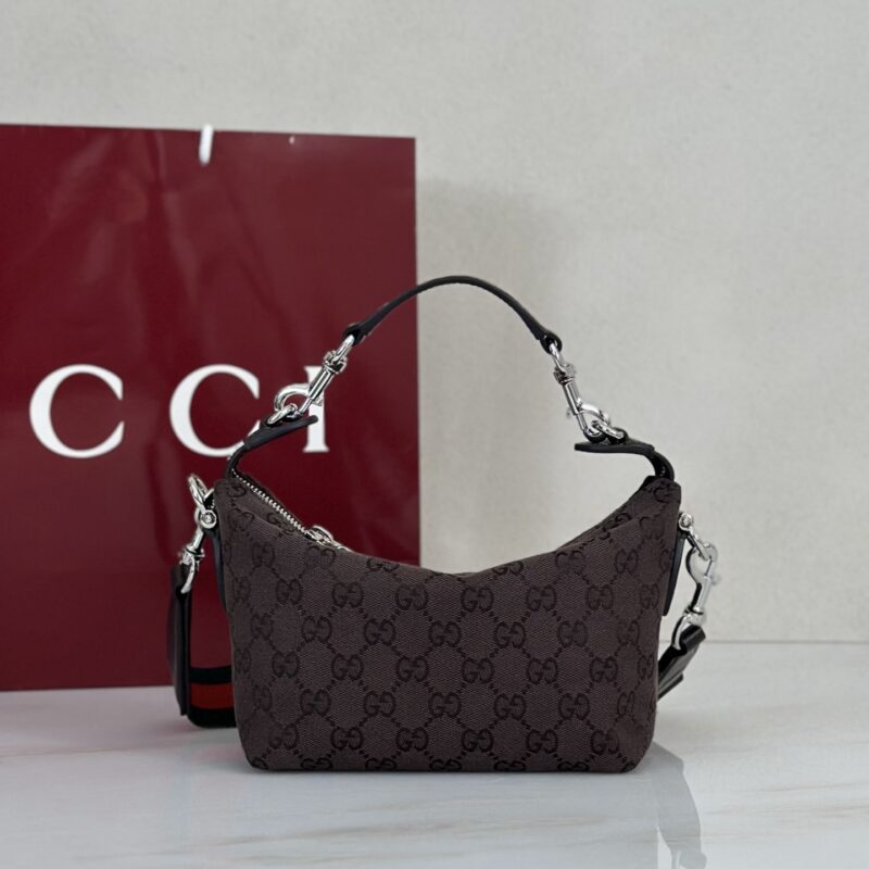 Gucci 款号871595 深棕帆布