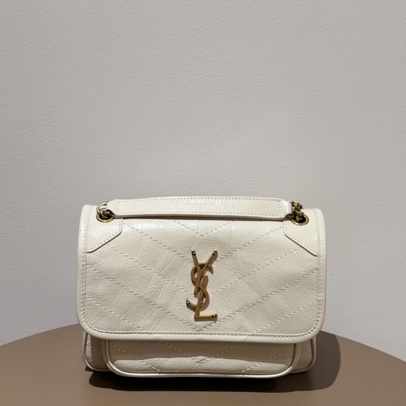 ysl【𝙉𝙞𝙠𝙞-𝟮𝟮𝙘𝙢】🎗白色 型号：533037