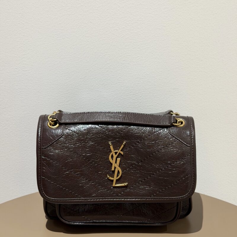 ysl【𝙉𝙞𝙠𝙞-𝟮𝟮𝙘𝙢】🎗咖啡色 型号：533037