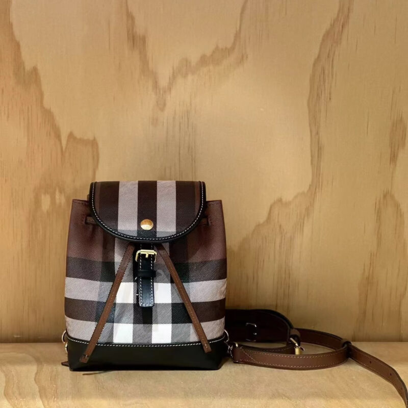 Burberry 桦木棕格迷你双肩包 型号4691