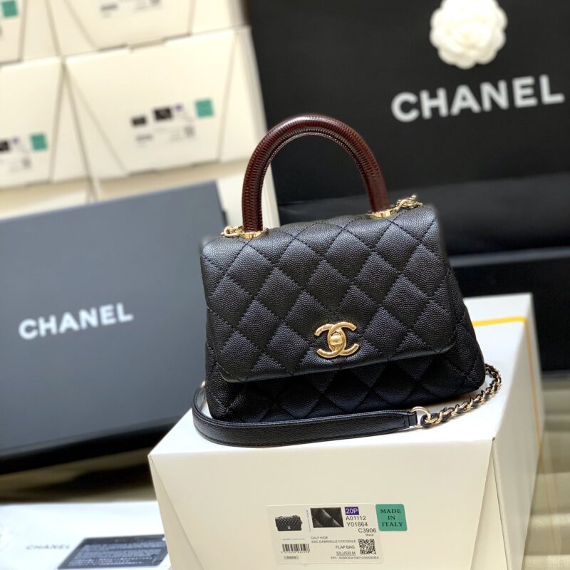 Chanel 牛皮coco handle迷你 款号2215