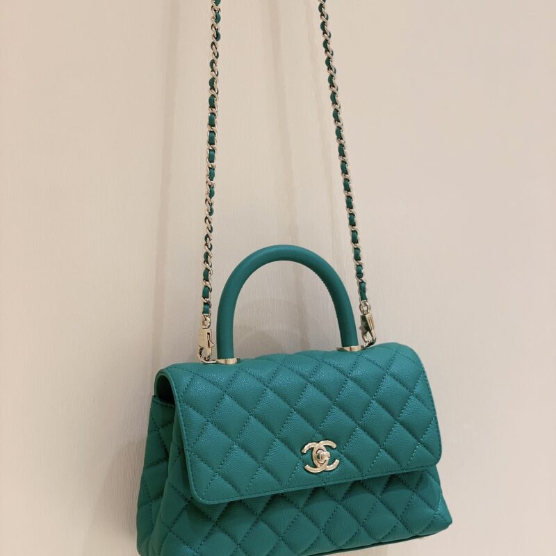Chanel coco handle 22P草绿色 款号92990