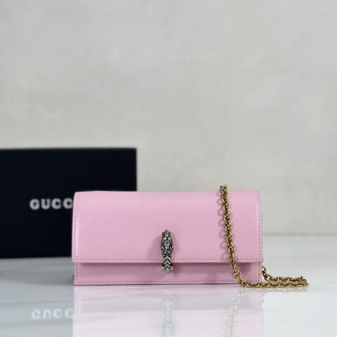 Gucci 贝儿粉链条包 款号876529