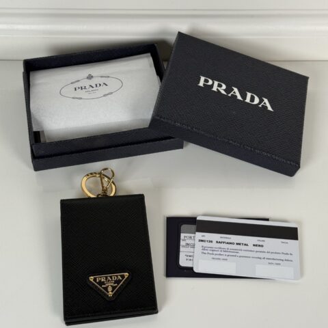 Prada 十字纹钥匙包/卡夹男女通用款 2MC126