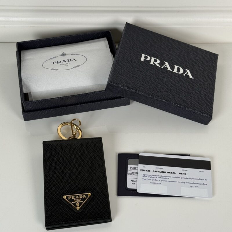 Prada 十字纹钥匙包/卡夹男女通用款 2MC126