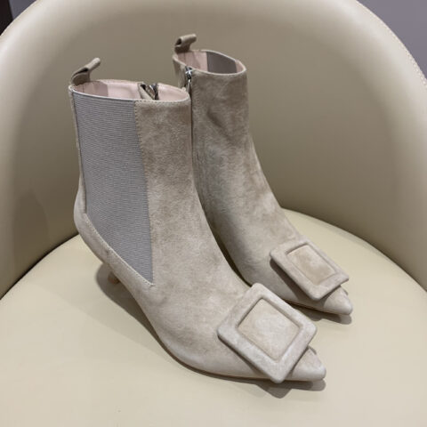 RogerVivier 新品麂皮靴子 Vivin The City绒面麂皮灰