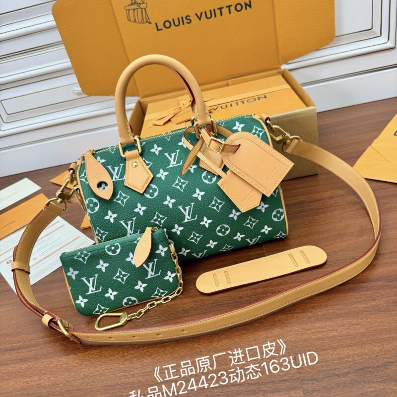 lv Speedy绿色 独家(正品原厂进口皮)首发型号:M24423