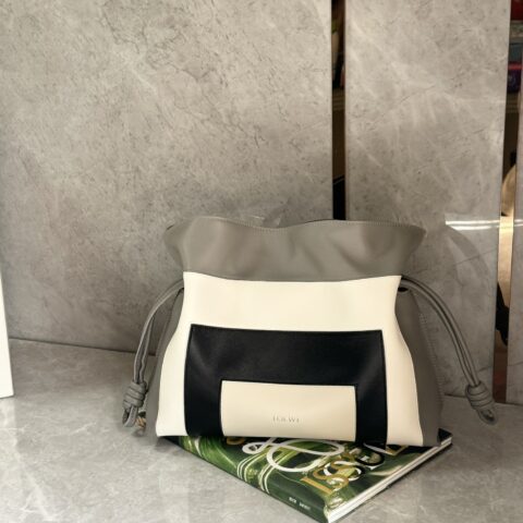 LOEWE FW25秀款拼色福袋Flamenco白拼轻灵灰 ID0800