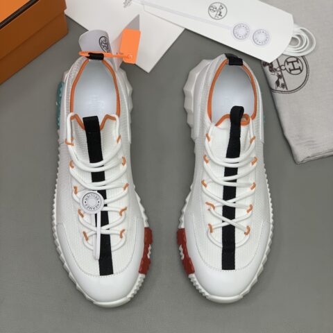 Hermes 情侣款经典飞织休闲鞋 羊皮内里