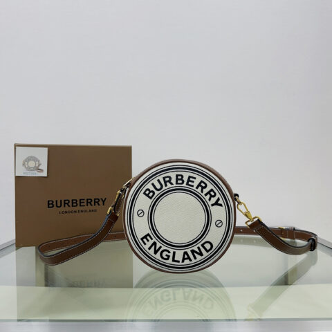 Burberry Louise包 棉质帆布拼皮革 款号2931