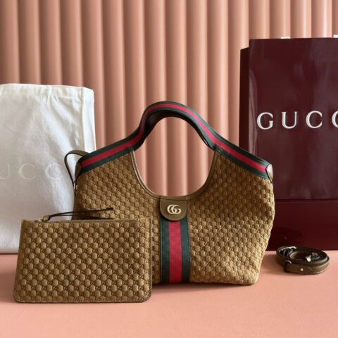 Gucci Giglio小号帆布包 棕色 型号860845