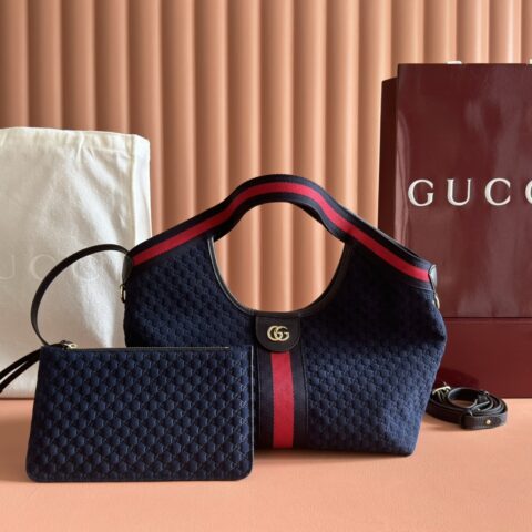 Gucci Giglio小号托特包 蓝色 型号860845