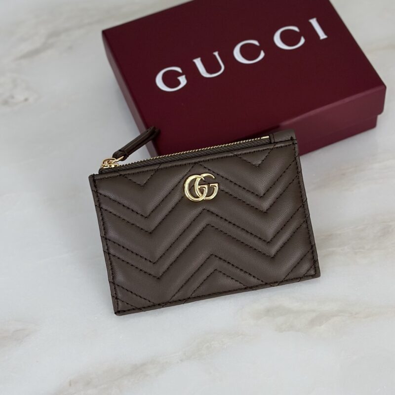 Gucci 深灰褐卡包 款号837747