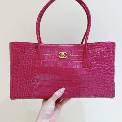 Chanel 26K Cerf 鳄鱼纹托特包 型号AS6243