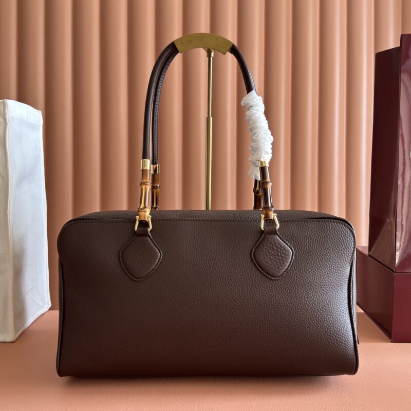 Gucci Primavera系列波士顿包 A006OD 深棕色/全皮