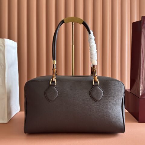 Gucci Primavera系列波士顿包 A006OD 深灰色/全皮