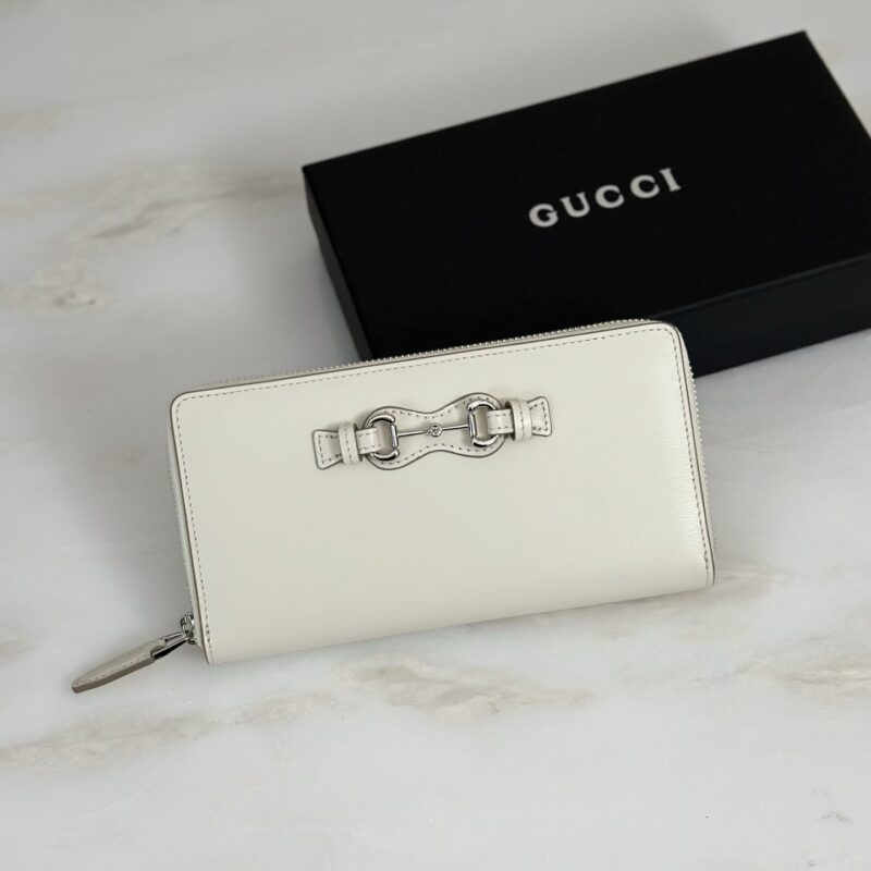 Gucci 米白色长夹钱包 型号A006YS