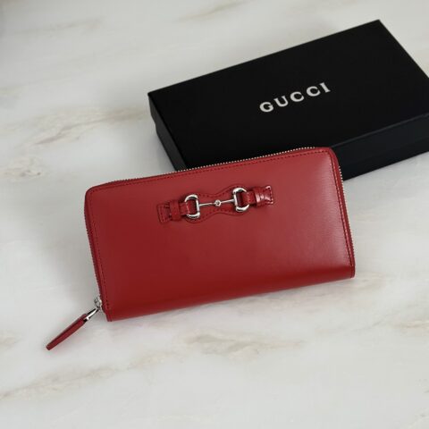 Gucci 大红色长夹钱包 型号A006YS