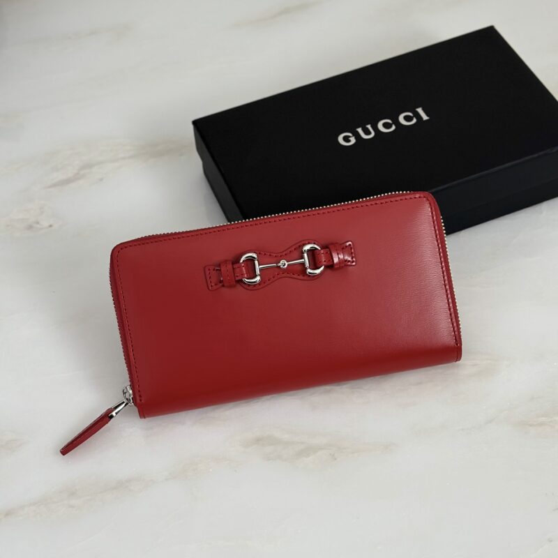 Gucci 大红色长夹钱包 型号A006YS
