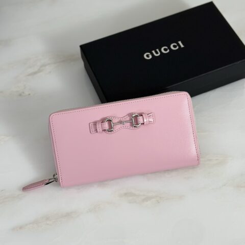 Gucci 贝儿粉长夹钱包 型号A006YS
