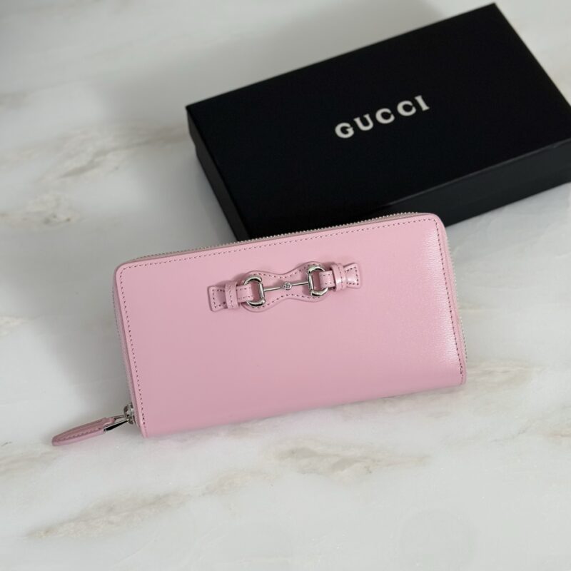 Gucci 贝儿粉长夹钱包 型号A006YS