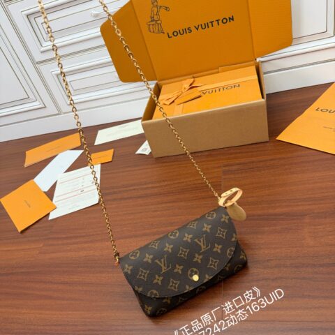 LV Félicie Pochette老花链条信封包 型号M27242