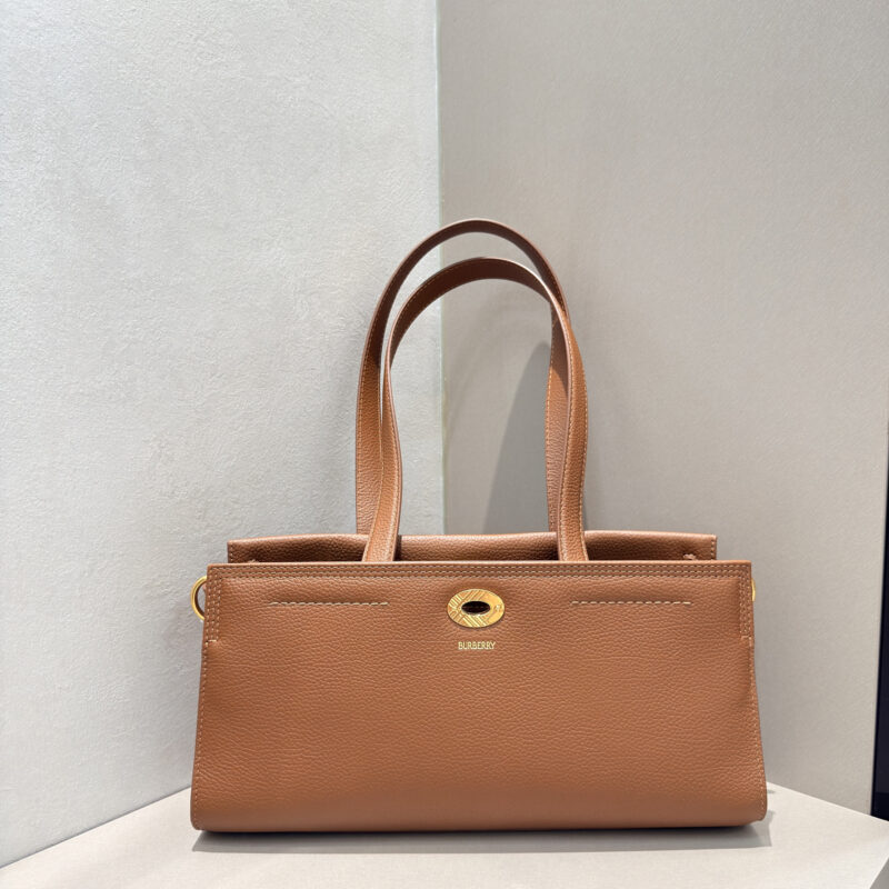 Burberry Gotswolds格纹手提单肩包棕色 1081