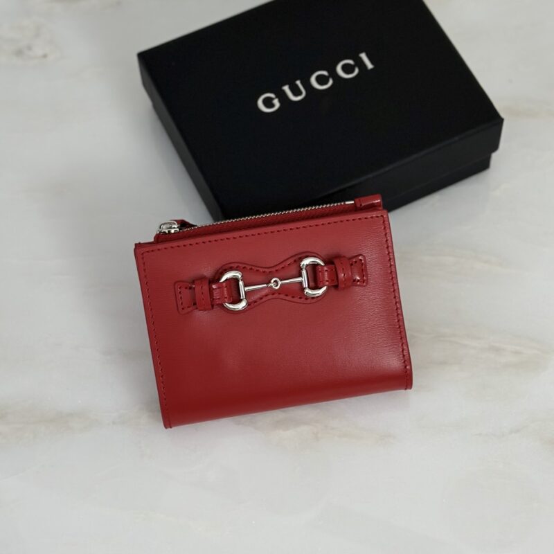 Gucci 大红色短夹钱包 型号A006YX
