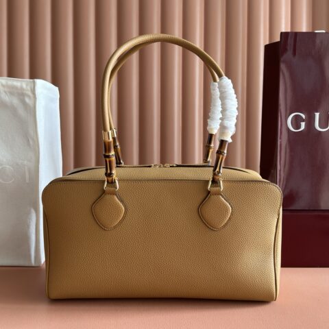 Gucci Primavera系列波士顿包棕色 型号A006OD