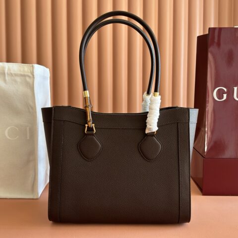 Gucci Primavera系列托特包 棕色/全皮 型号A005YB