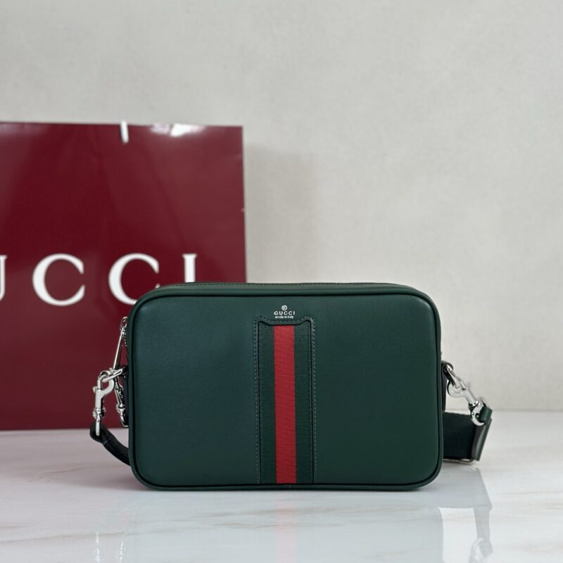 Gucci 绿皮肩背包 型号866982