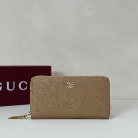 Gucci 长夹钱包米色/浅绿 型号456117