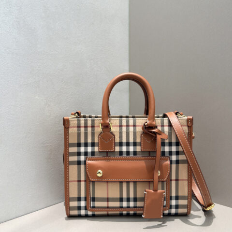 Burberry freva格纹托特包小号 型号1431