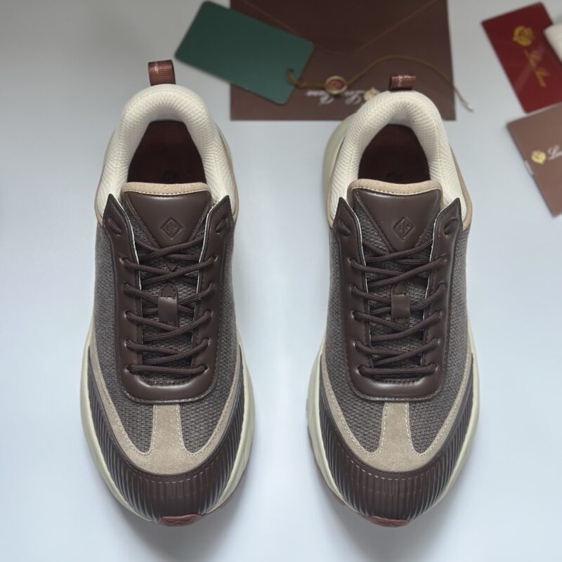 loro piana 男款牛皮织面革网休闲鞋