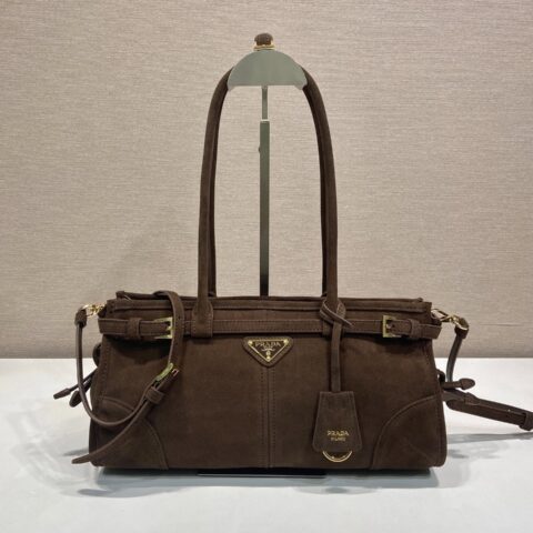 Prada LusSolf磨砂皮手提斜挎包 型号1BA426