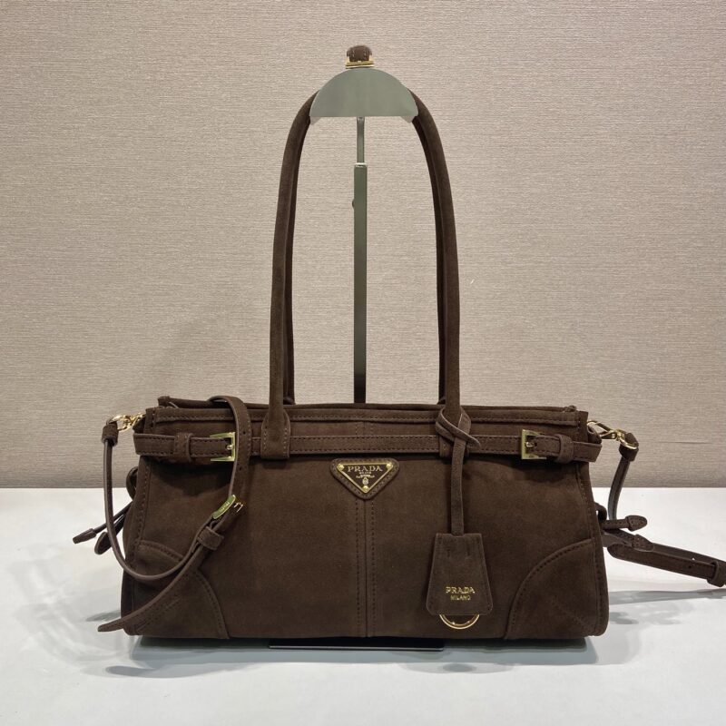 Prada LusSolf磨砂皮手提斜挎包 型号1BA426