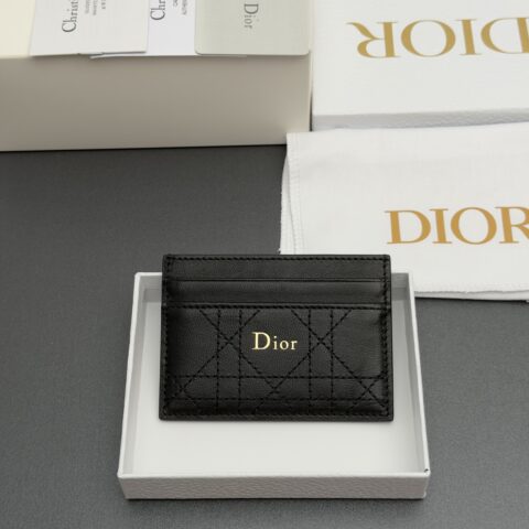 Dior【Trianon Freesia卡夹系列】黑色/羊皮 型号S4601