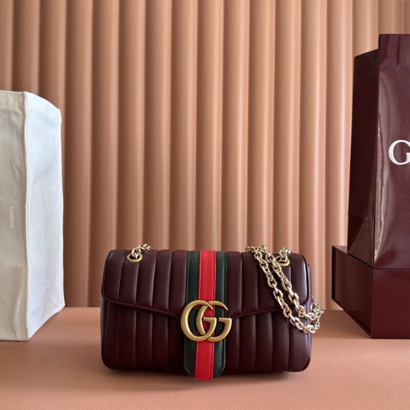 Gucci Marmont系列手袋红色大号 型号A006xw