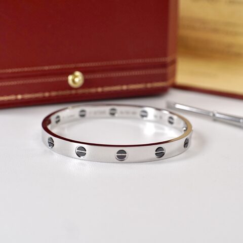 Cartier 全新love光版黑钉陶瓷手镯 V金高品质