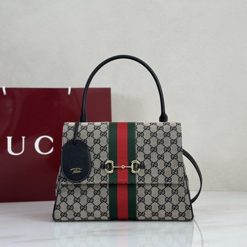 Gucci 杏布克字肩背包 型号875018