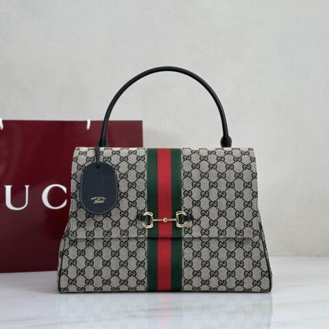 Gucci 杏布克字肩背包大号 型号875019
