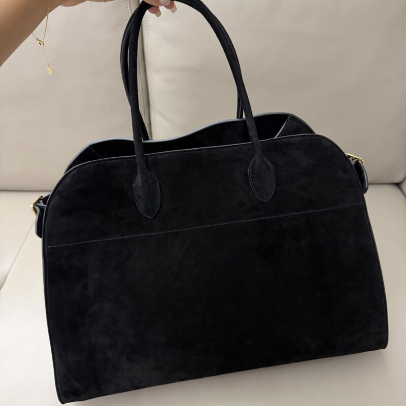TheRow SoftMargaux17Bag 进口胎牛绒黑色型号 TR1240