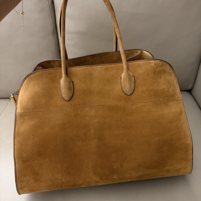 TheRow SoftMargaux17Bag 进口胎牛绒金棕 TR1240