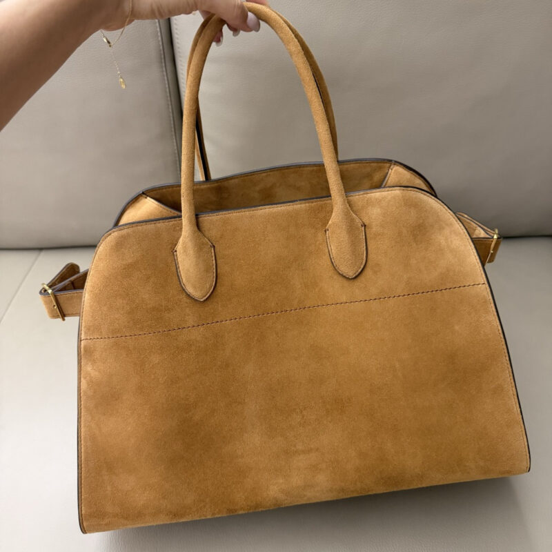 TheRow SoftMargaux 15 Bag 进口胎牛绒 金棕 TR1217