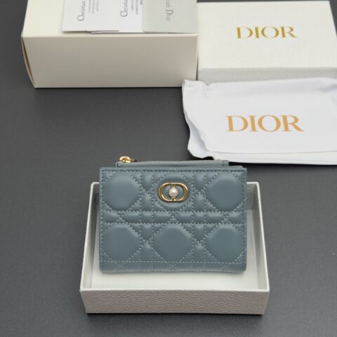 Dior Jolie Freesia钱包 云雾蓝腾格纹羊皮 S3113