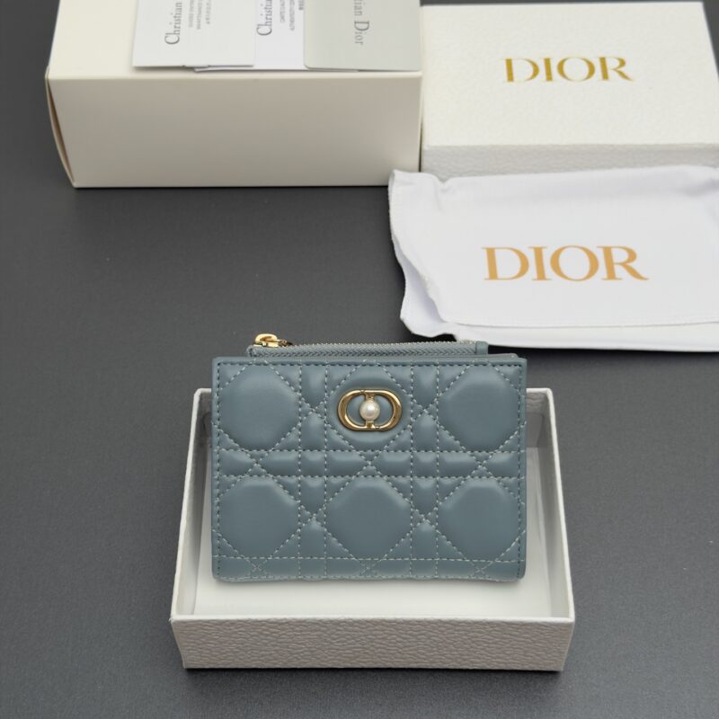 Dior Jolie Freesia钱包 云雾蓝腾格纹羊皮 S3113