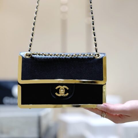 Chanel 26K 限量版金属包边口盖包 型号AS6533
