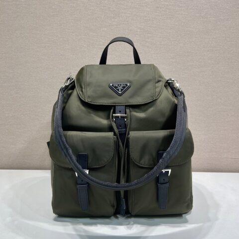 Prada Re-Nylon双肩背包森林绿 型号2VZ110A